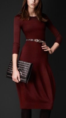 Sculptural Knitted Silk Dress