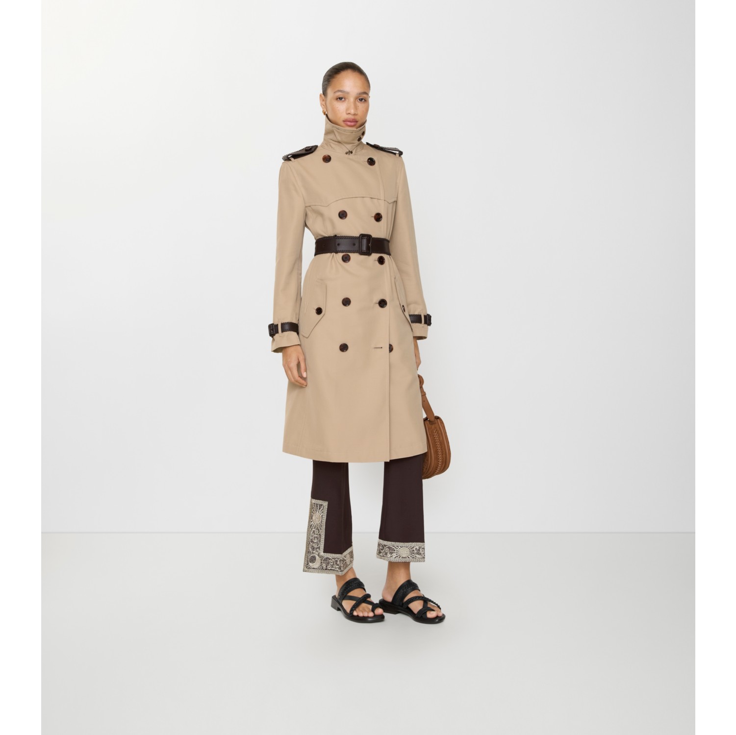 【希少デザイン✨】美品　バーバリーロンドン　トレンチコート　ベルト　シルク　絹 burberry/バーバリー通販 | ロング チェックラペル ギャバジン