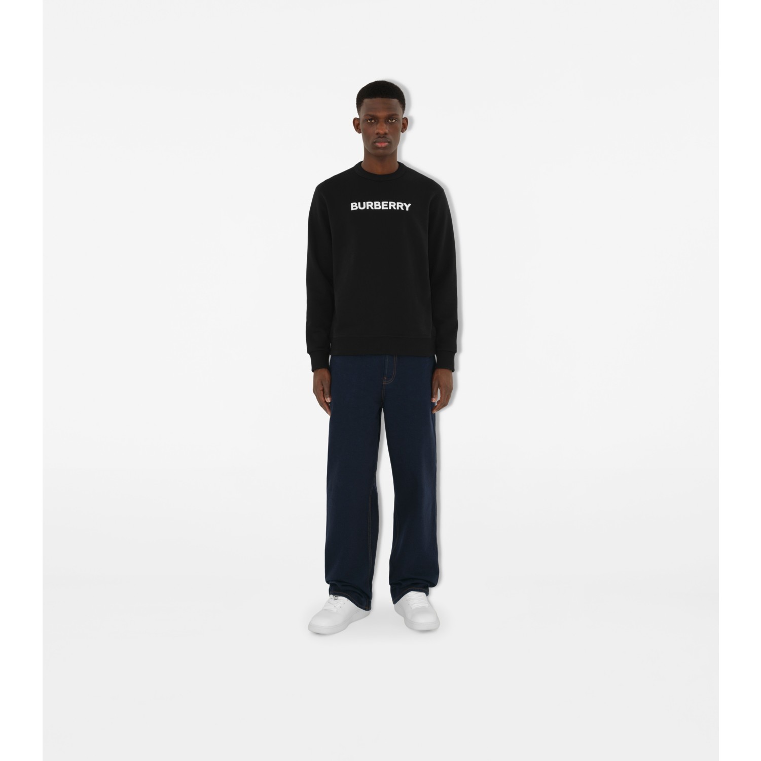 Sweat-shirt en coton à logo