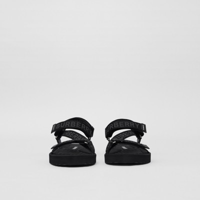 burberry sandals mens black