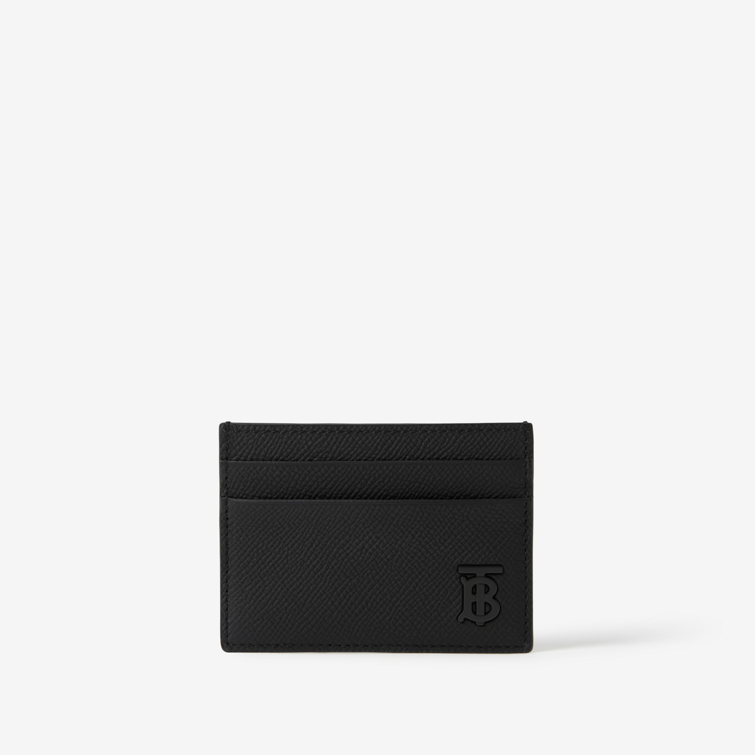 Leather TB Card Case in Black - Men | Burberry® Official