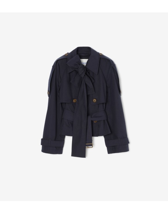 Short Canvas Trerose Trench Coat