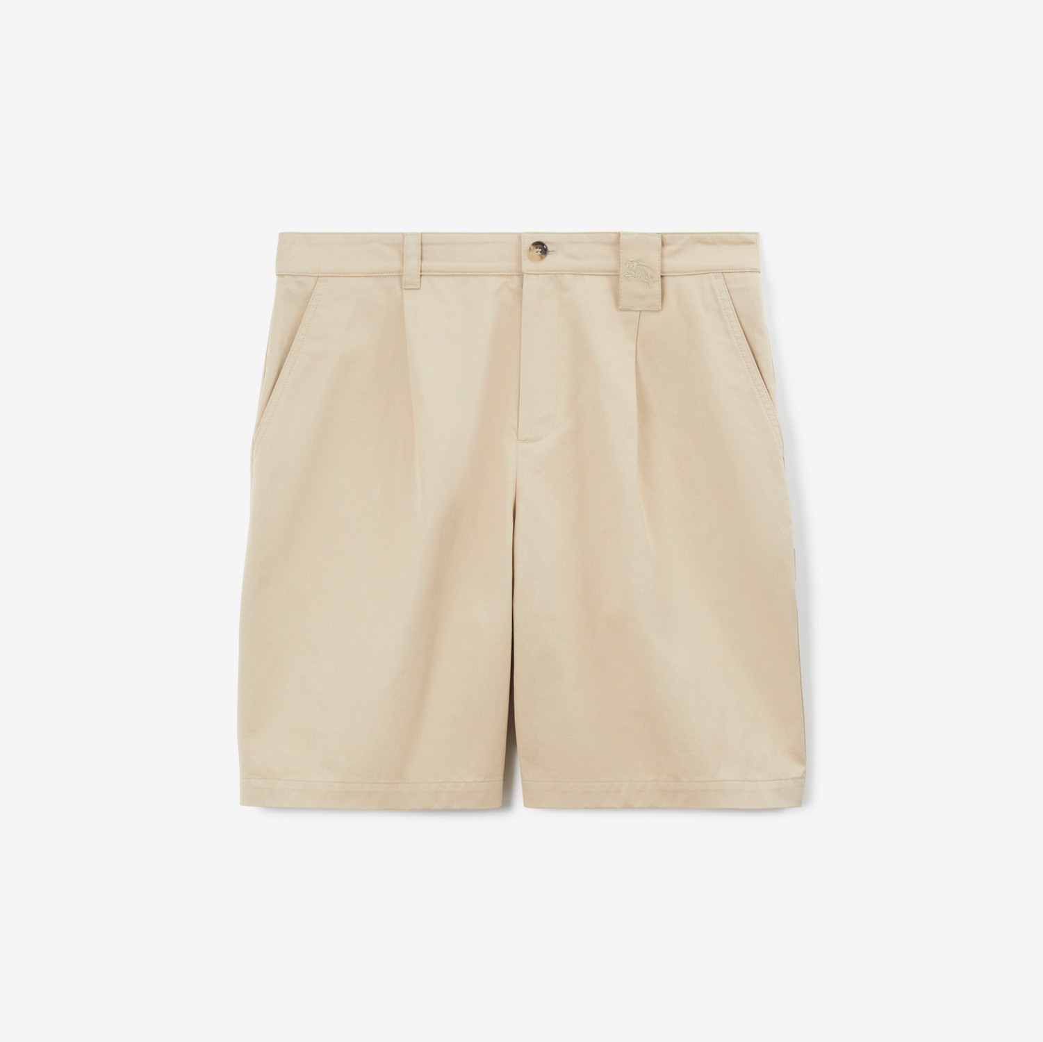 Embroidered EKD Cotton Cargo Shorts in Camel - Men | Burberry® Official