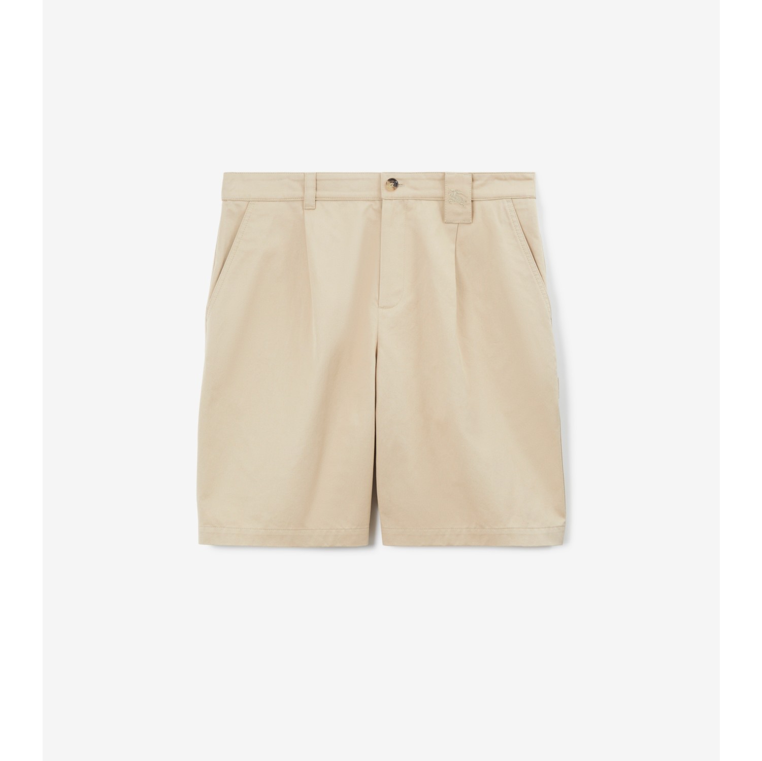 Cotton Carpenter Shorts in Camel Men Burberry Official