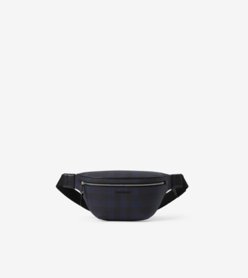 Cason Belt Bag in Navy Men Canvas Burberry Official