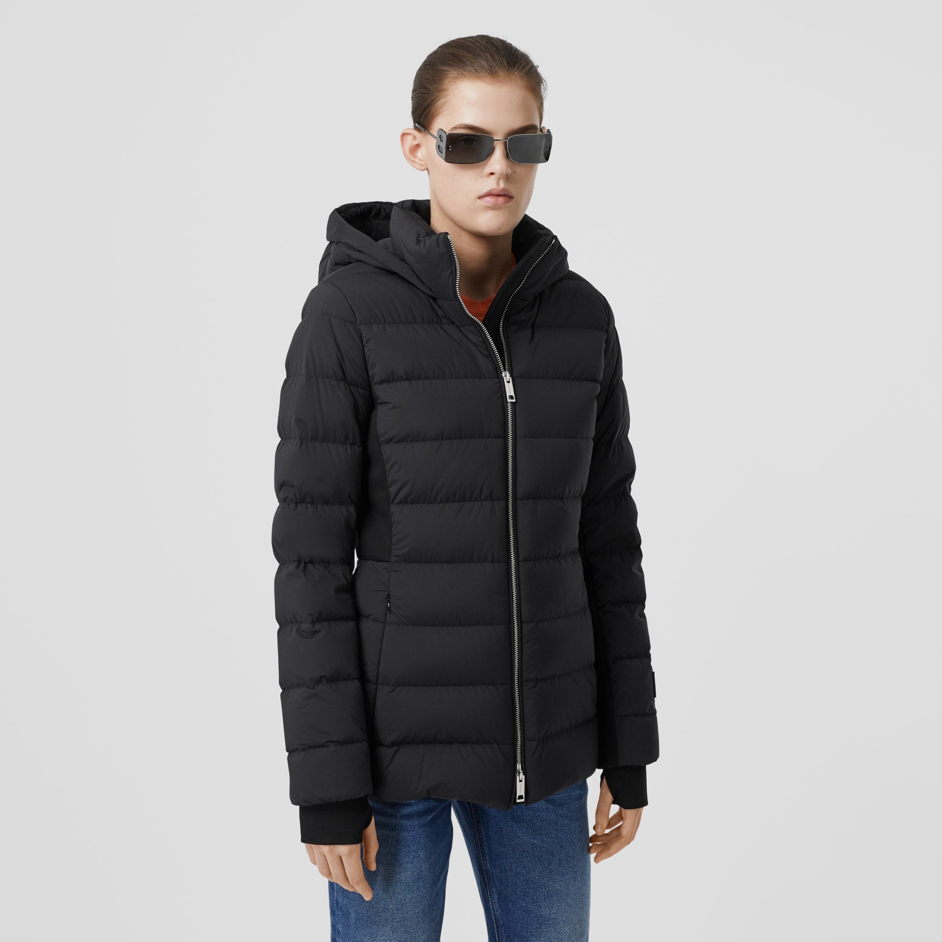 Hooded Puffer Jacket in Black - Women | Burberry United States