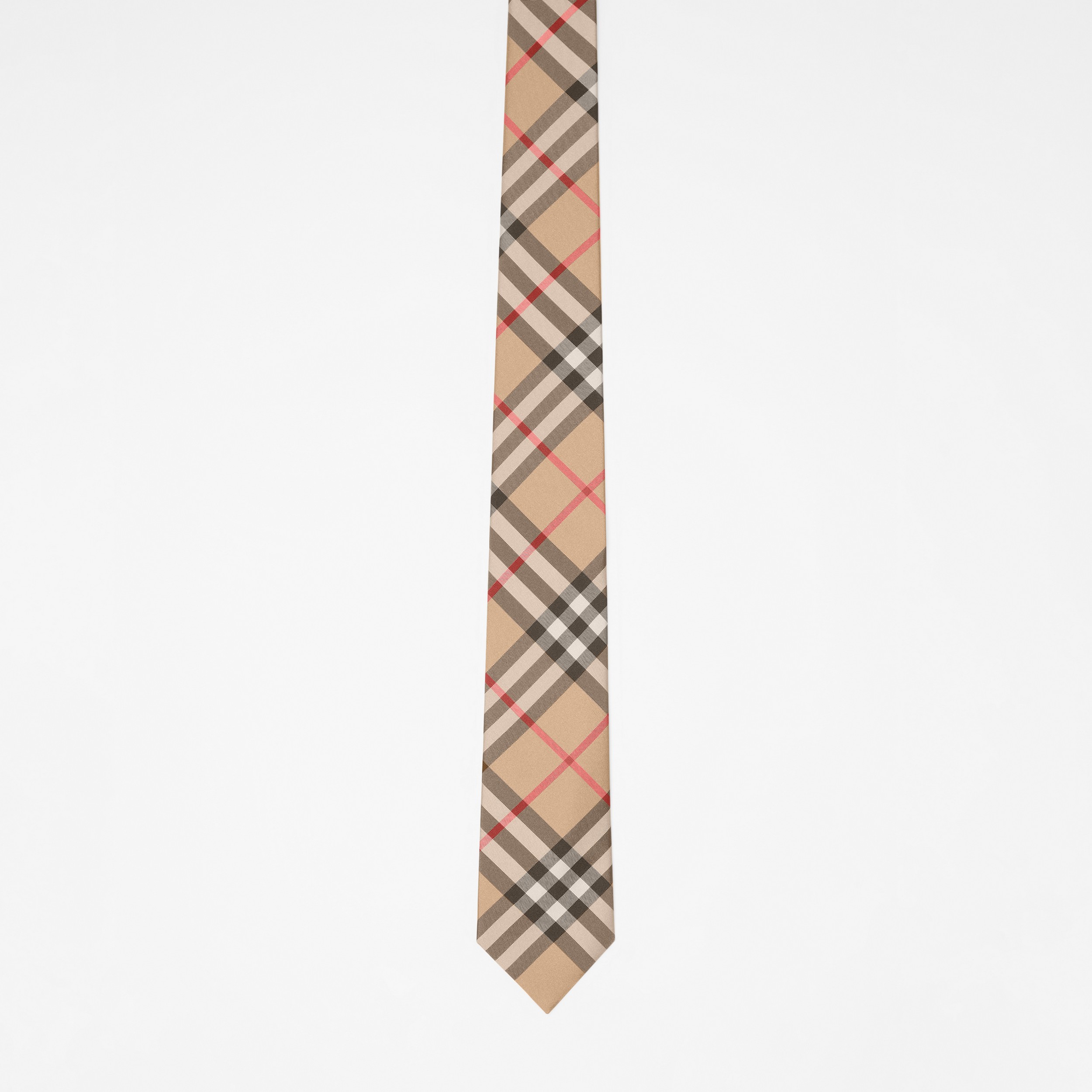Classic Cut Vintage Check Silk Tie in Archive Beige - Men | Burberry® Official - 4