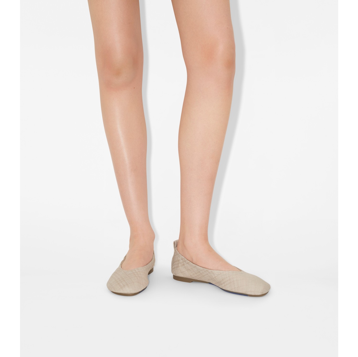 Check Denim Baby Ballerinas​