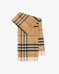 Check Cashmere Scarf in colour Archive beige