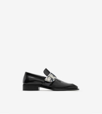 Burberry Shield leather loafers - Black