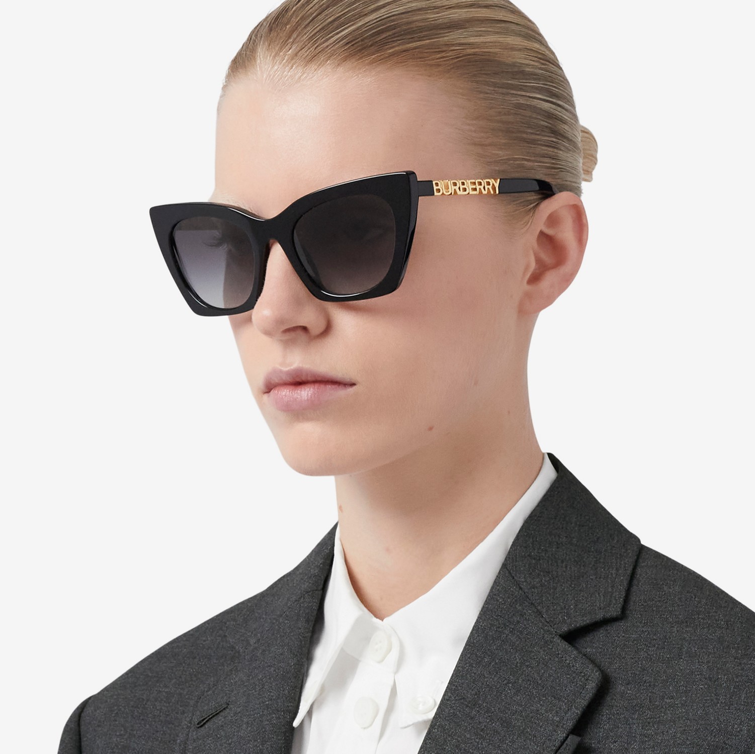 Logo Detail Cat-eye Frame Sunglasses