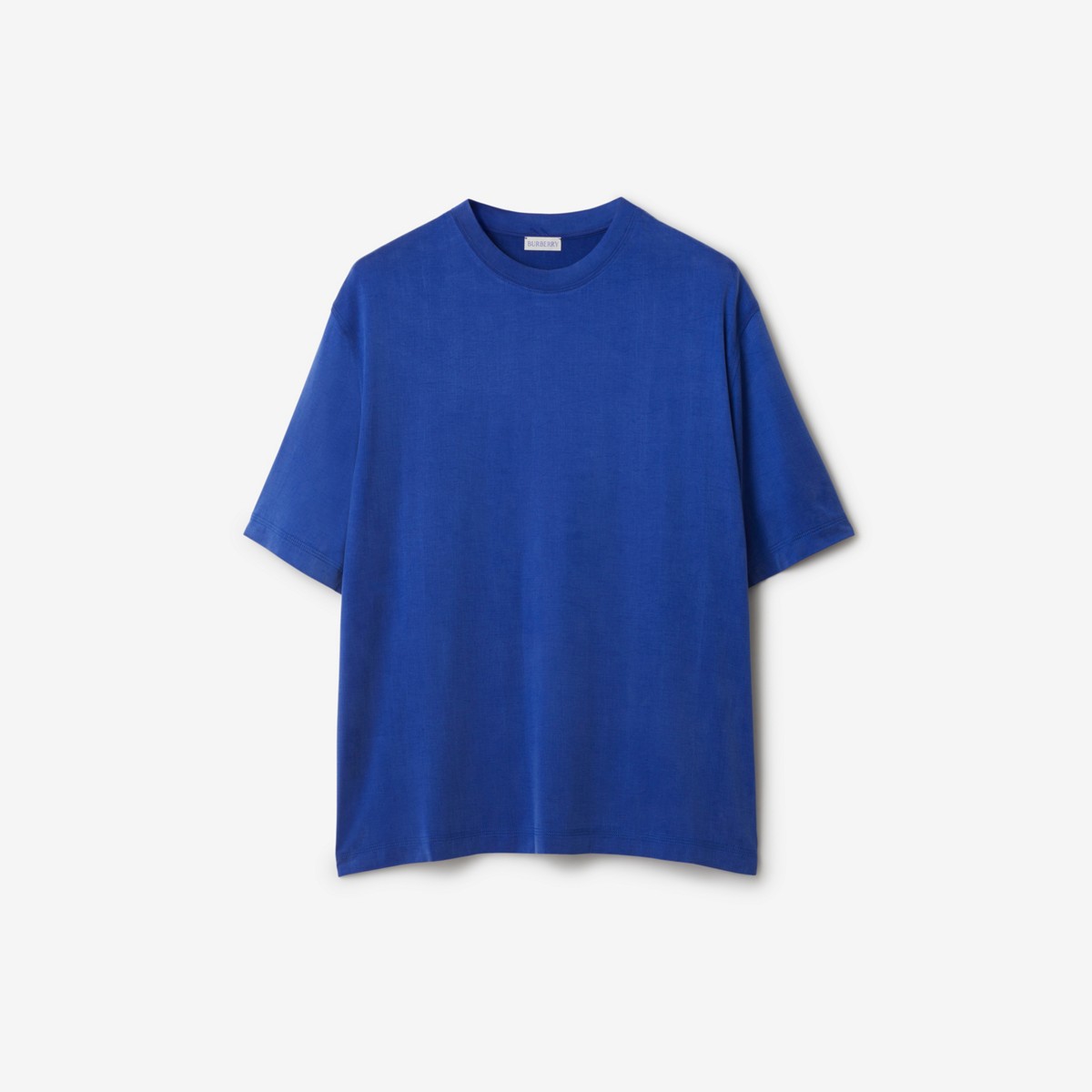 Shop Burberry Stretch Jersey T-shirt In Knight