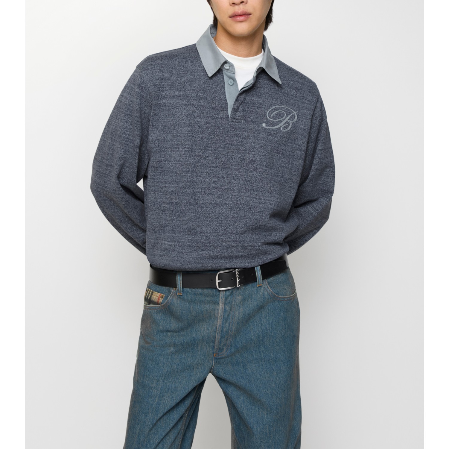 リバーシブル チェック ピンベルト