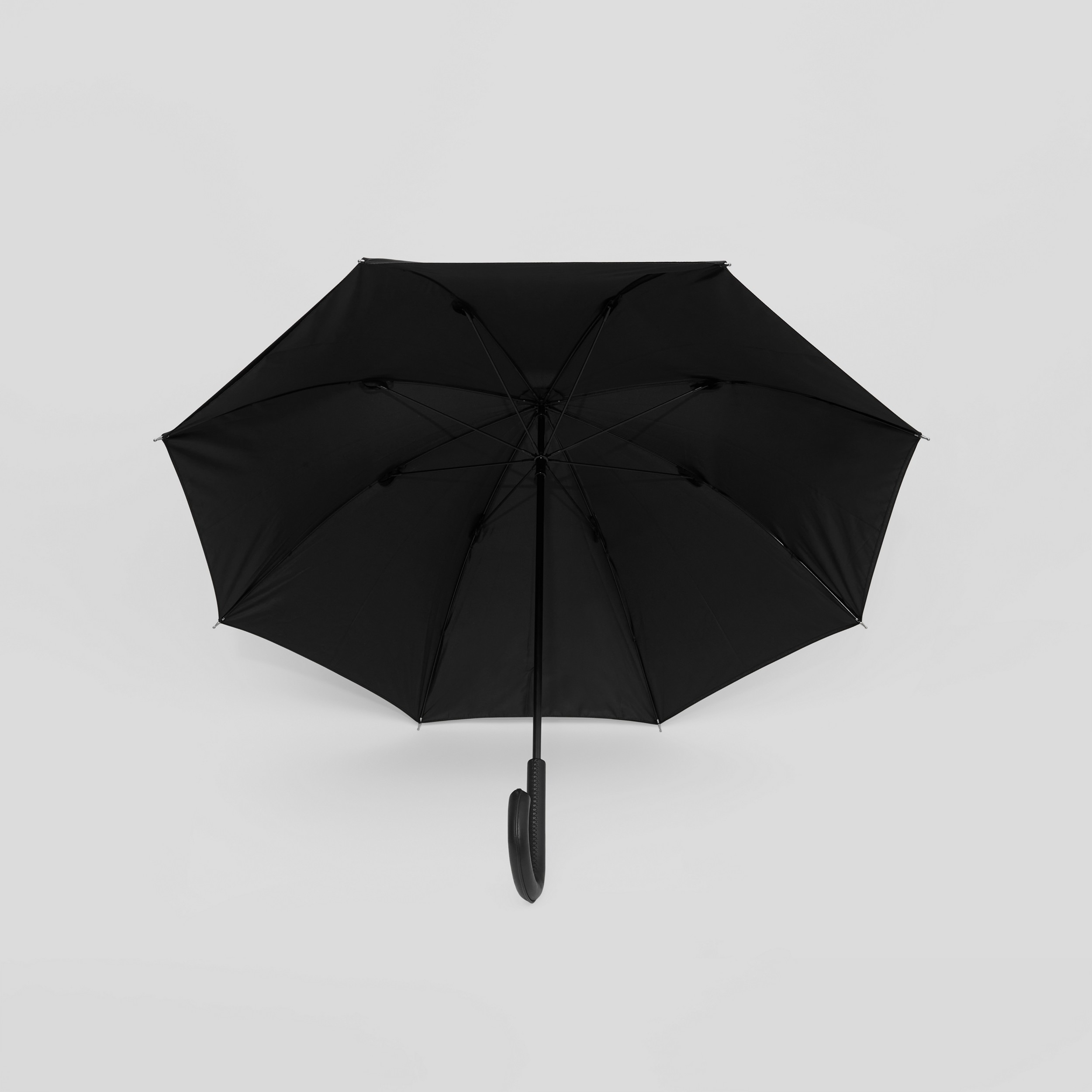 Oak Leaf Print Umbrella in Black | Burberry® Official - 3
