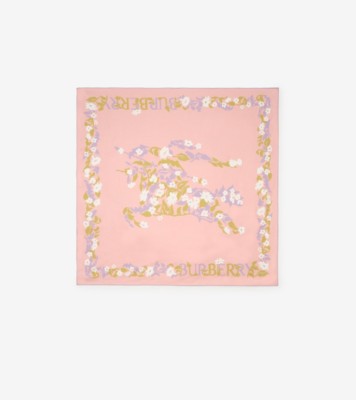 フローラルEKD シルクスカーフ (クォーツピンク) | Burberry®公式サイト
