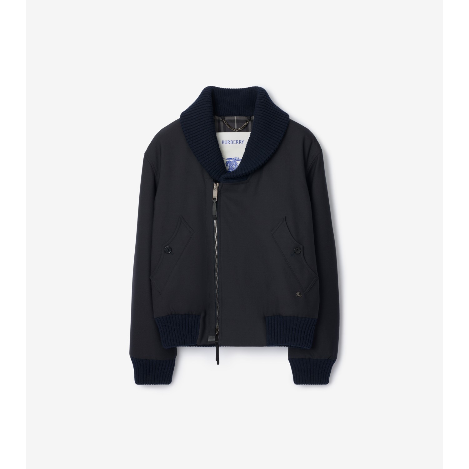 Wool Blend Bomber Jacket