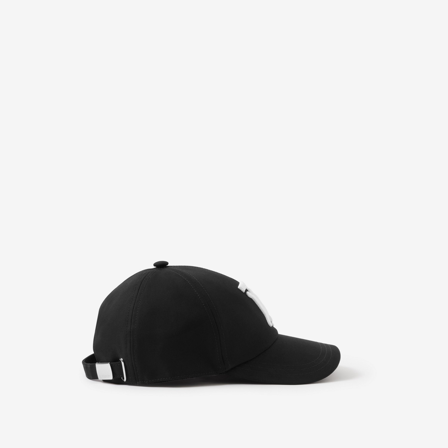 专属标识装饰棉质斜纹棒球帽 (黑色 / 白色) | Burberry® 博柏利官网