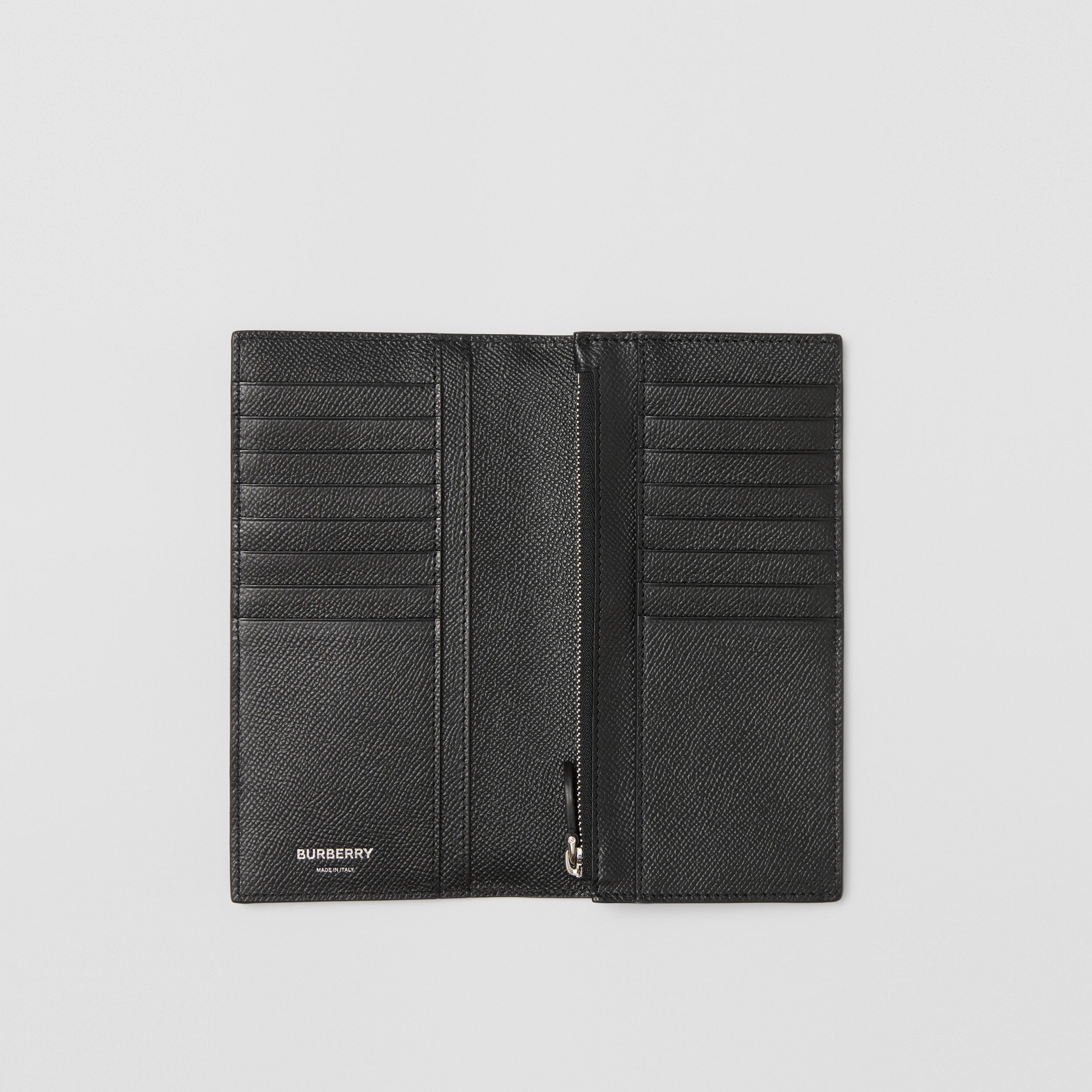 Brieftasche im Kontinentalformat aus genarbtem Leder mit Streifendetail (Schwarz) - Herren | Burberry® - 2