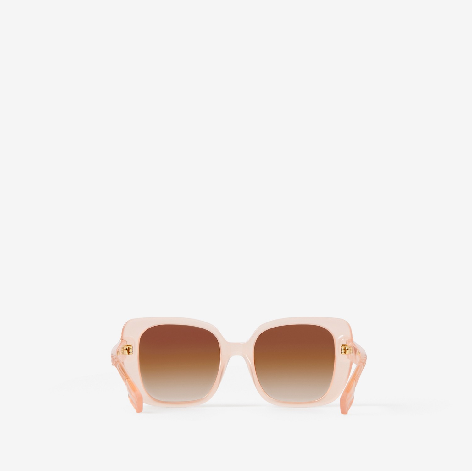 Oversized Square Frame Lola Sunglasses in Dusky Pink - Women | Burberry® Official