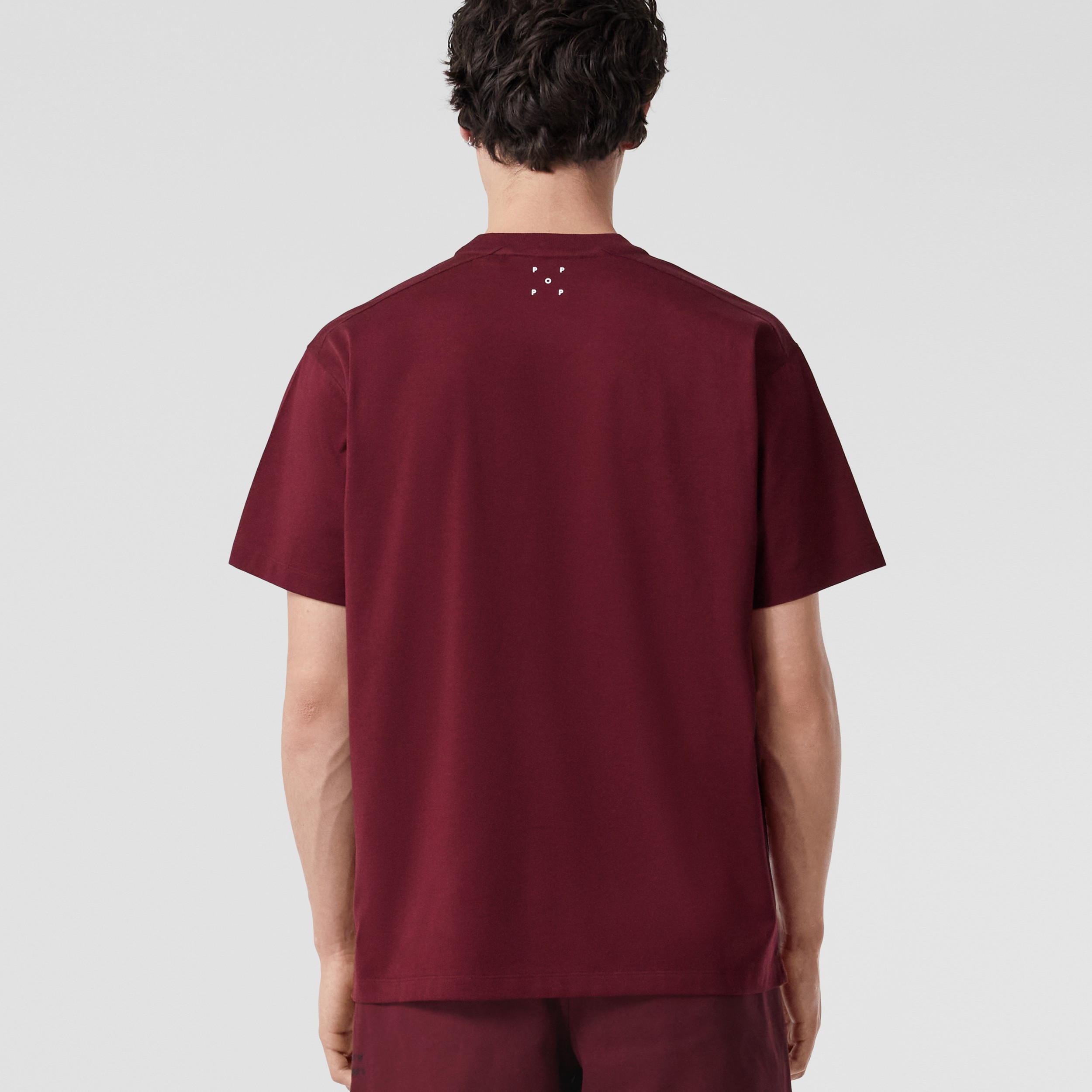 Baumwoll-T-Shirt mit Koordinatenmotiv (Granatrot) - Herren | Burberry® - 2