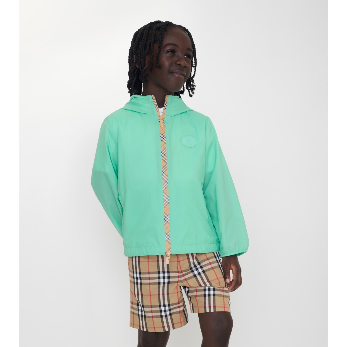  Check Cotton Oxford Shorts