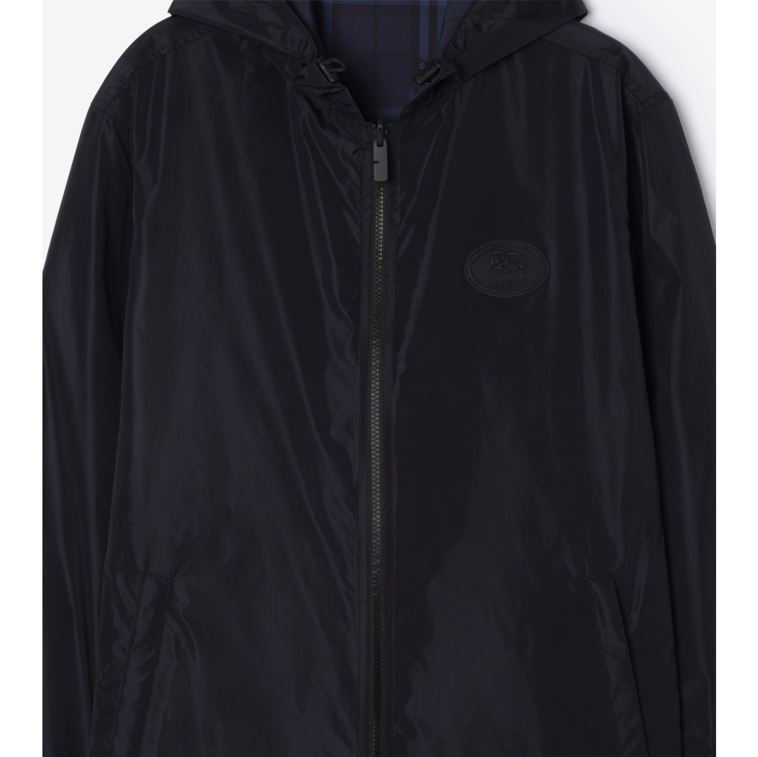 Reversible Check Newport Hooded Jacket
