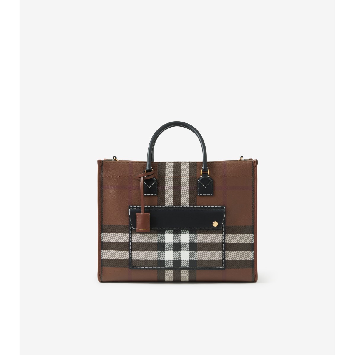  Check Medium Freya Tote