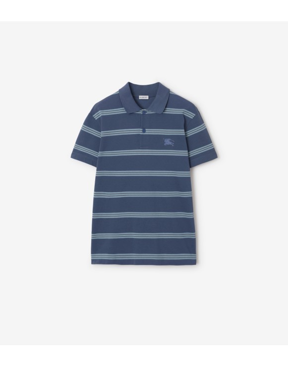 Striped Cotton Polo Shirt