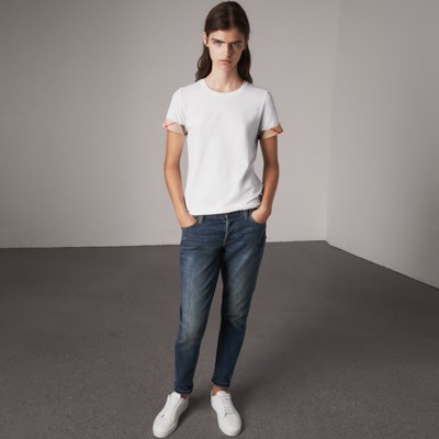 burberry white jeans