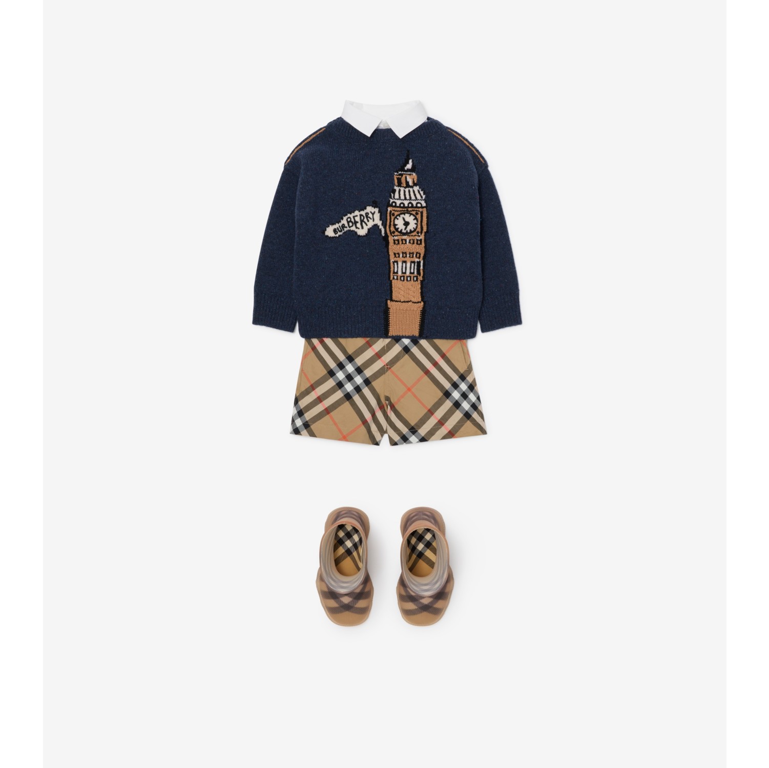 Wollpullover mit Big Ben-Motiv