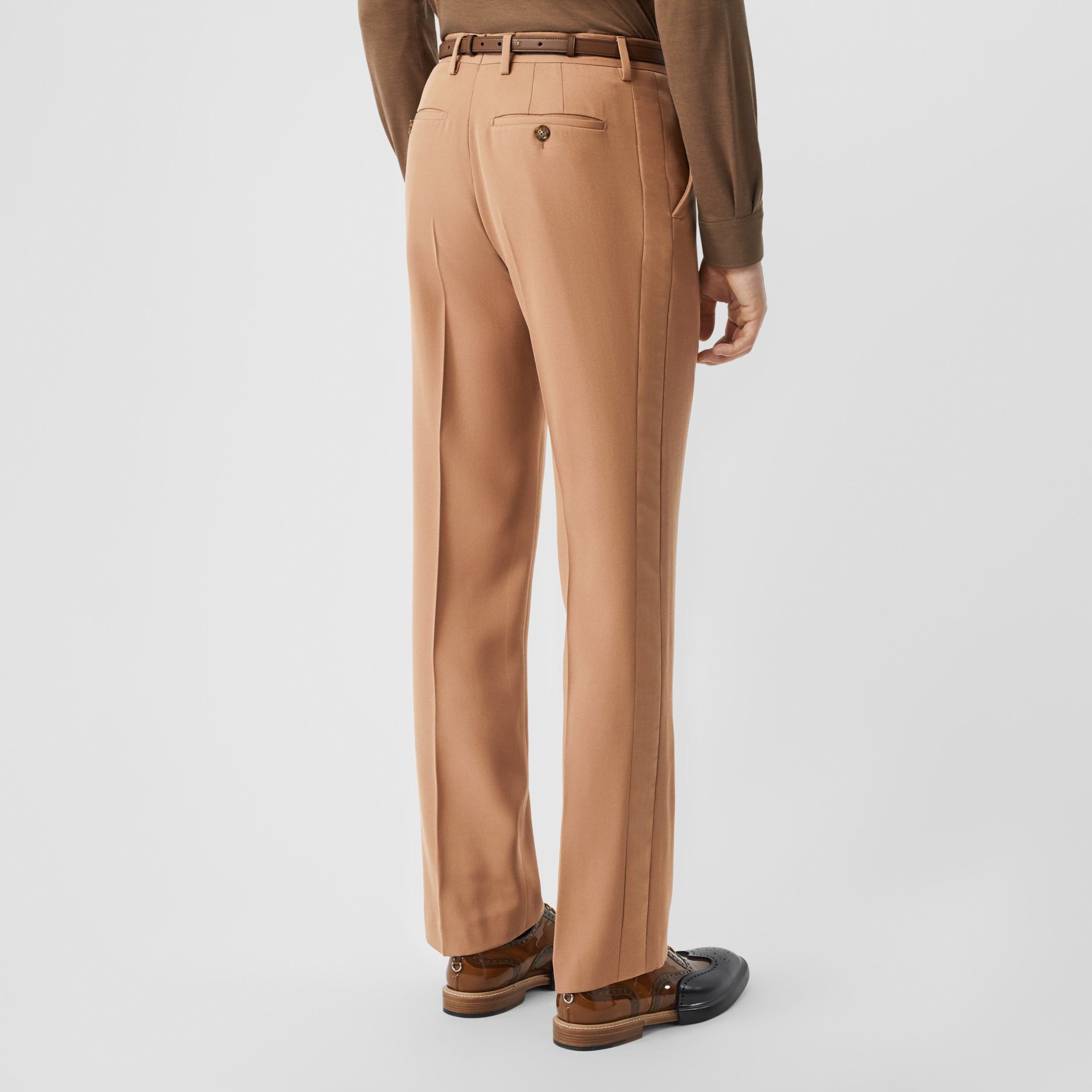 camel wool trousers