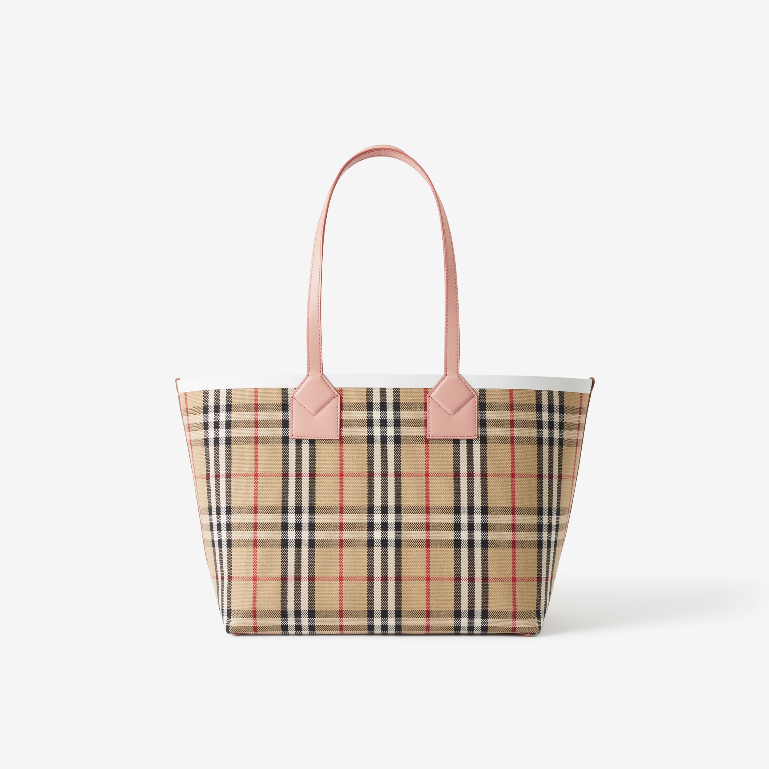London – 小号托特包 (典藏米色 / 暗雅粉色) - 女士 | Burberry® 博柏利官网 - 1