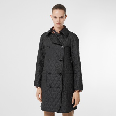 burberry diamond quilted coat