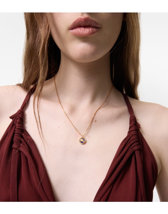 BURBERRY メタル オーバル型 ネックレス burberry/バーバリー通販 | フォックスチャーム ネックレス​【送料無料