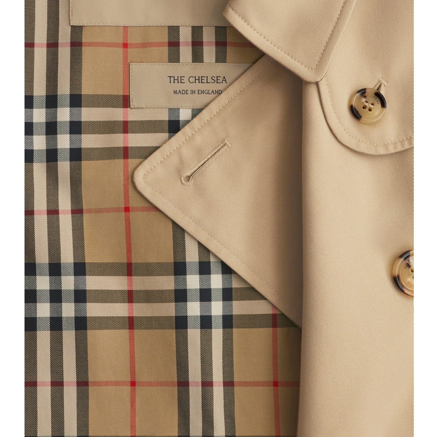 ロング チェルシー ヘリテージ トレンチコート (ハニーベージュ