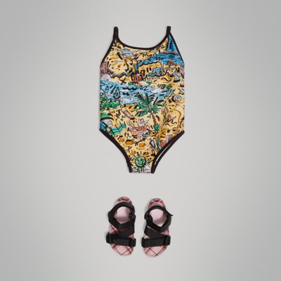 burberry print swimsuit