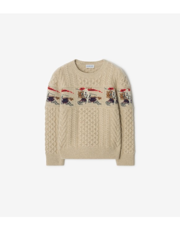 BURBERRY バーバリー フード付きニットカーディガン グレー