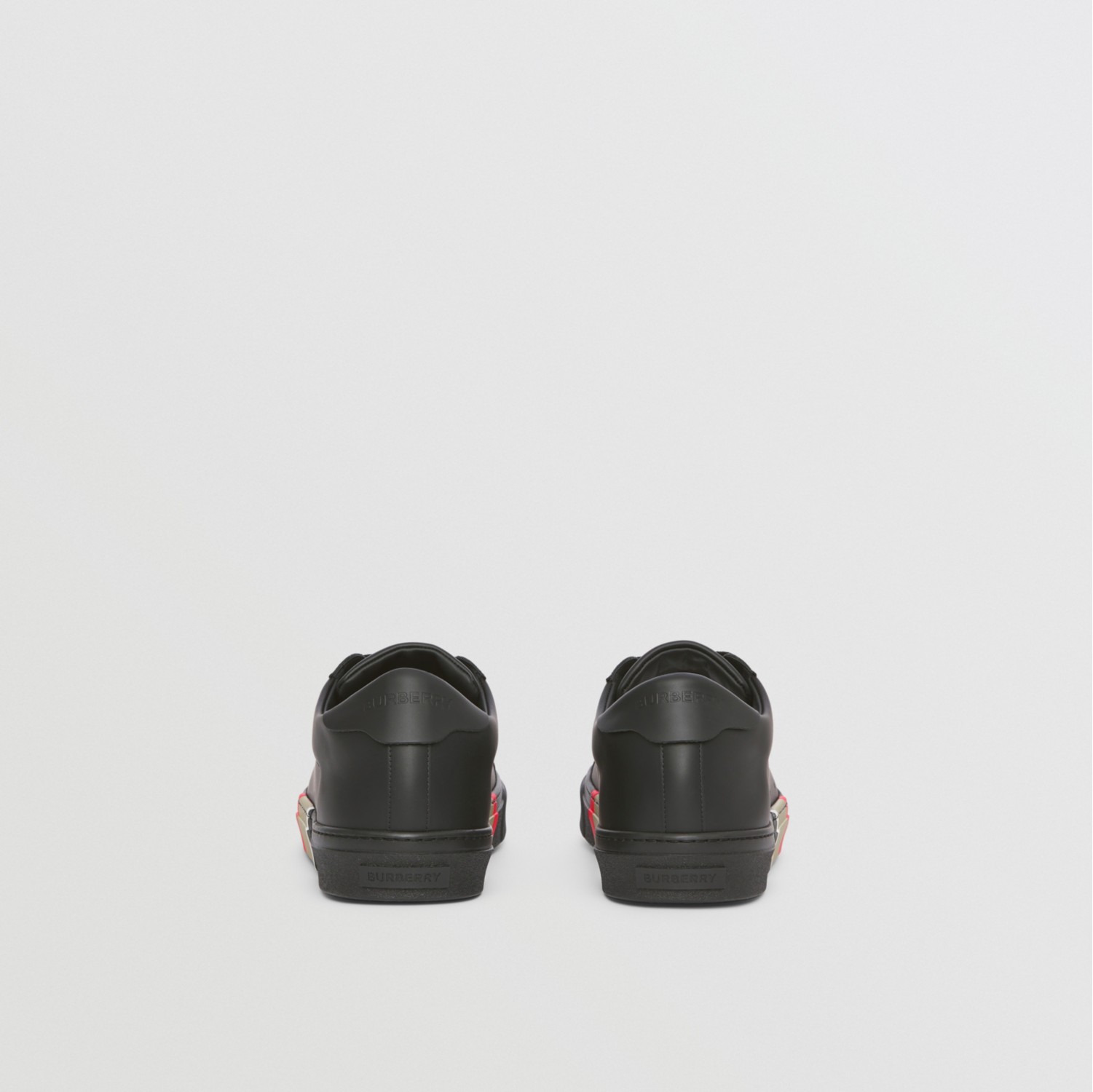 Stripe Detail Leather Sneakers