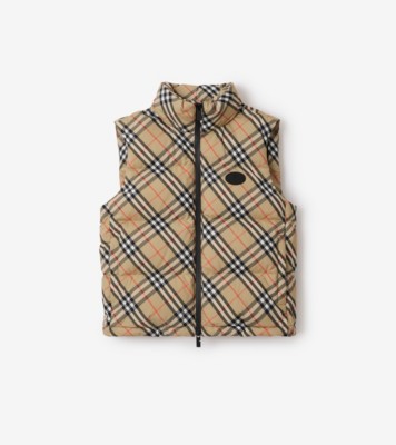 トップス Burberry Reversible Check Poly Vest Burberry Reversible Check Down Vest | Saks Fifth Avenue