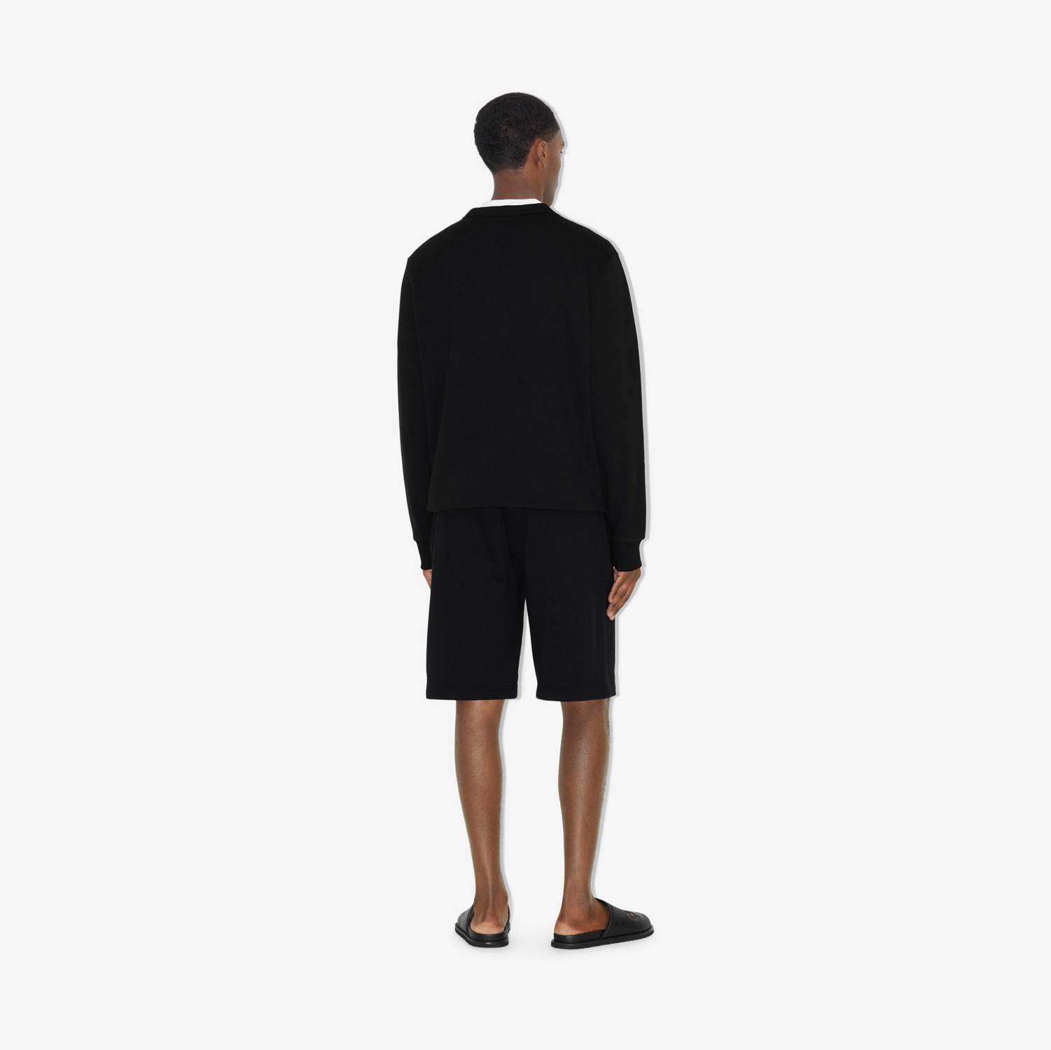 ロゴプリント コットンスウェットシャツ (ブラック) - メンズ | Burberry®公式サイト