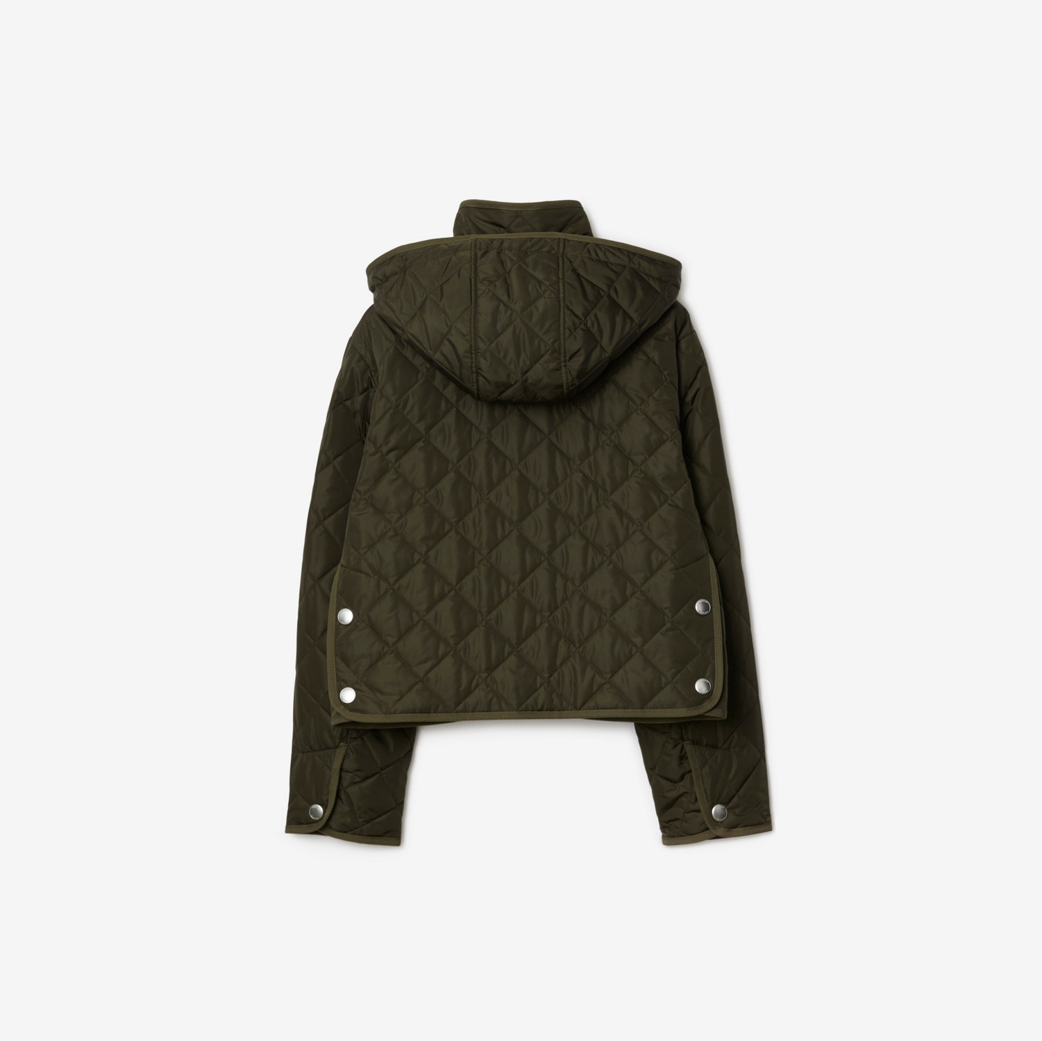 Cropped Quilted Nylon Jacket