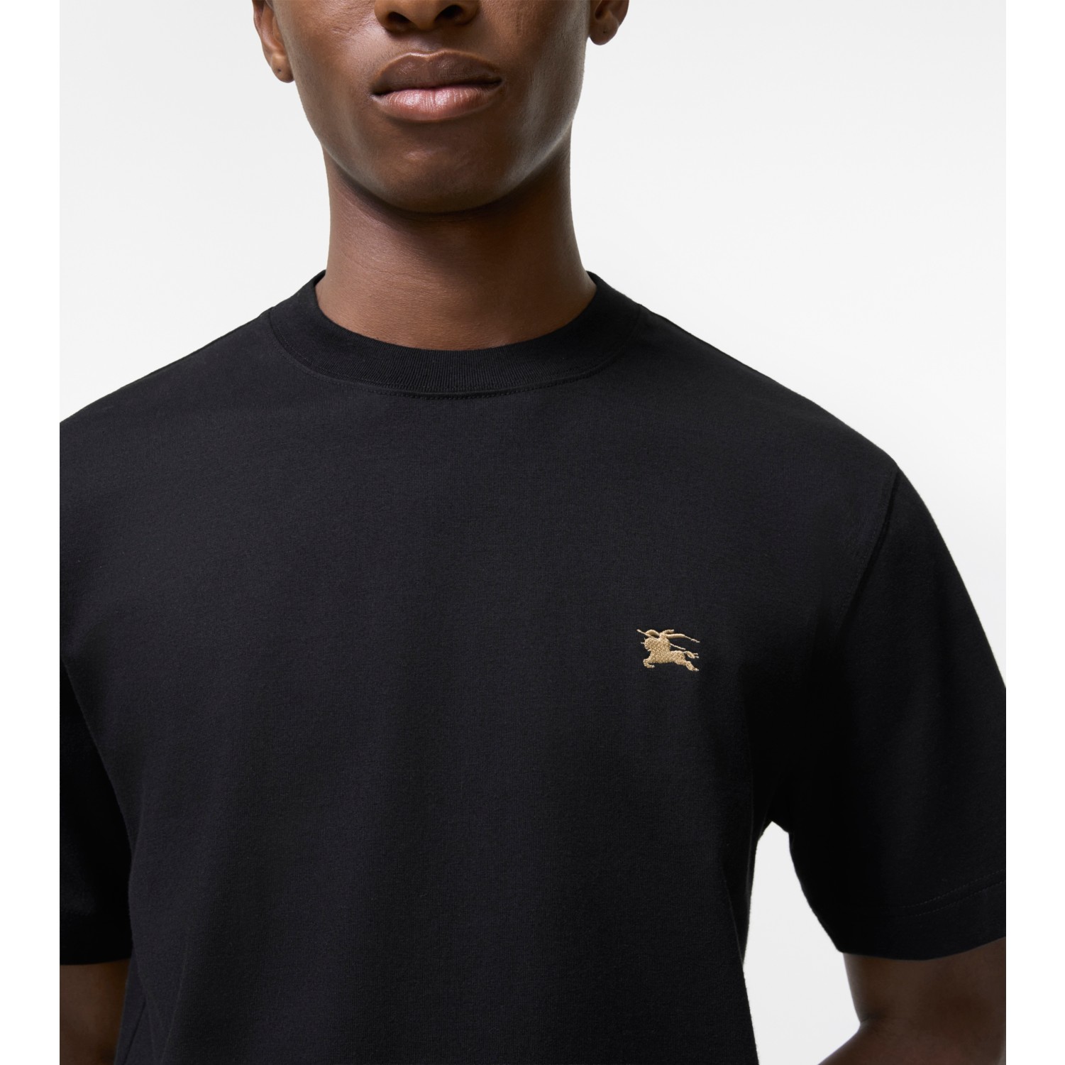 Knight Cotton T-shirt in Black - Men | Burberry® Official