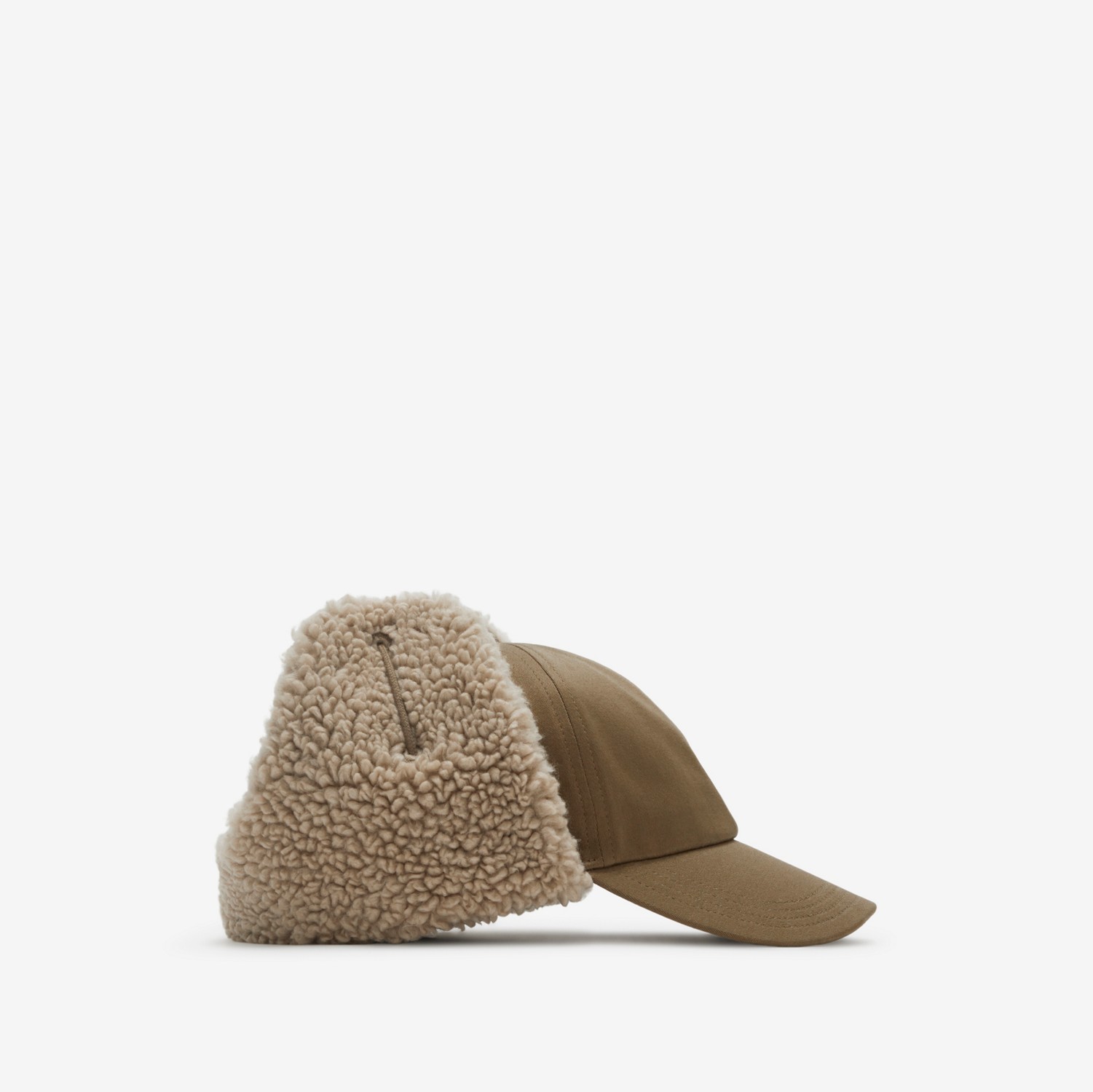 Ohrenklappen-Cap mit Fleece-Besatz (Military) | Burberry®
