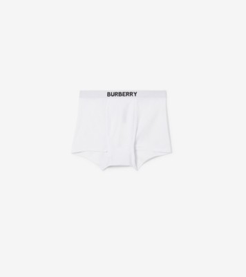 コットン ボクサーショーツ (ホワイト) - メンズ, コットン | Burberry®公式サイト