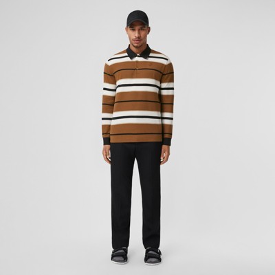 burberry striped polo