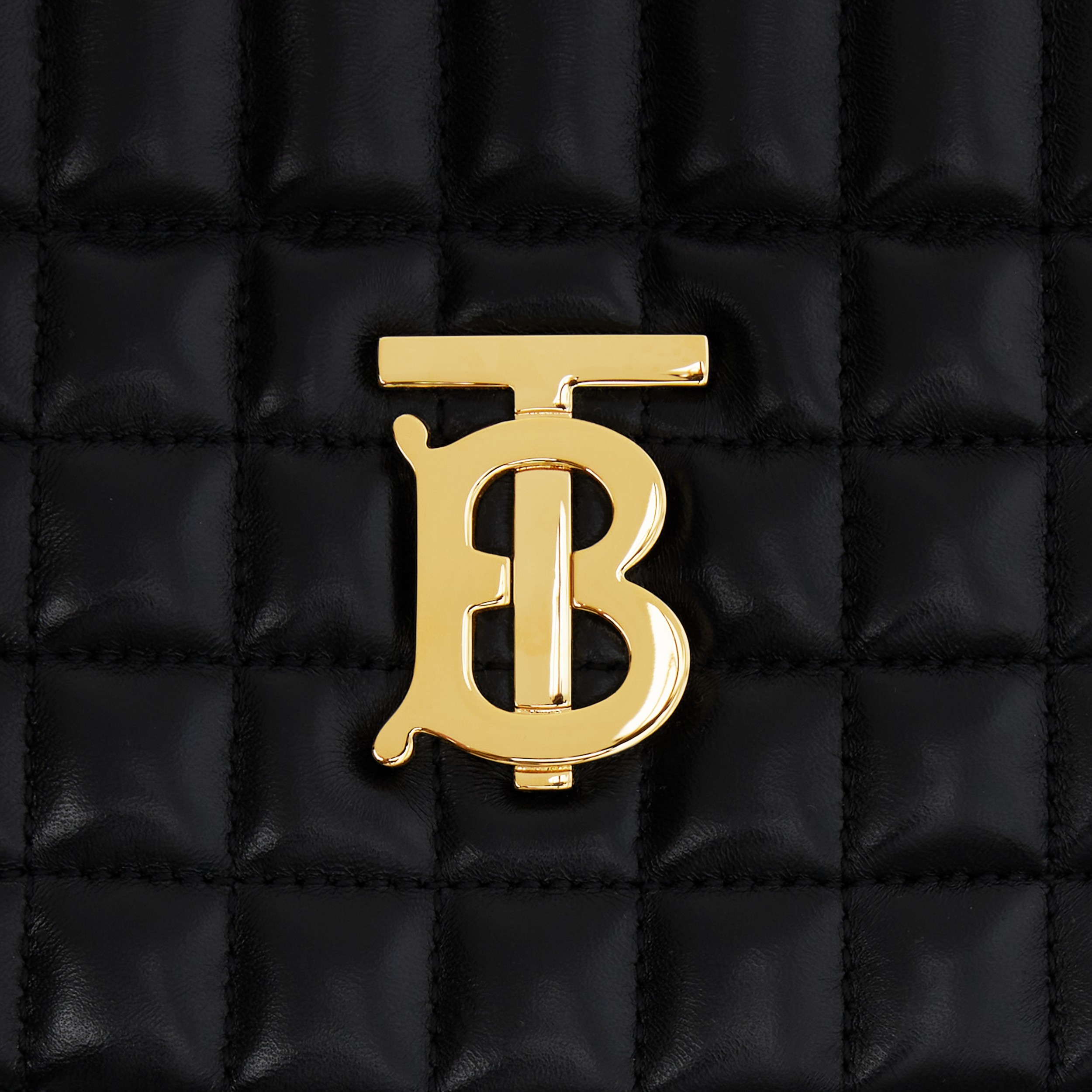 キルティングレザー ミディアム ローラ バックパック ブラック ウィメンズ Burberry 公式サイト