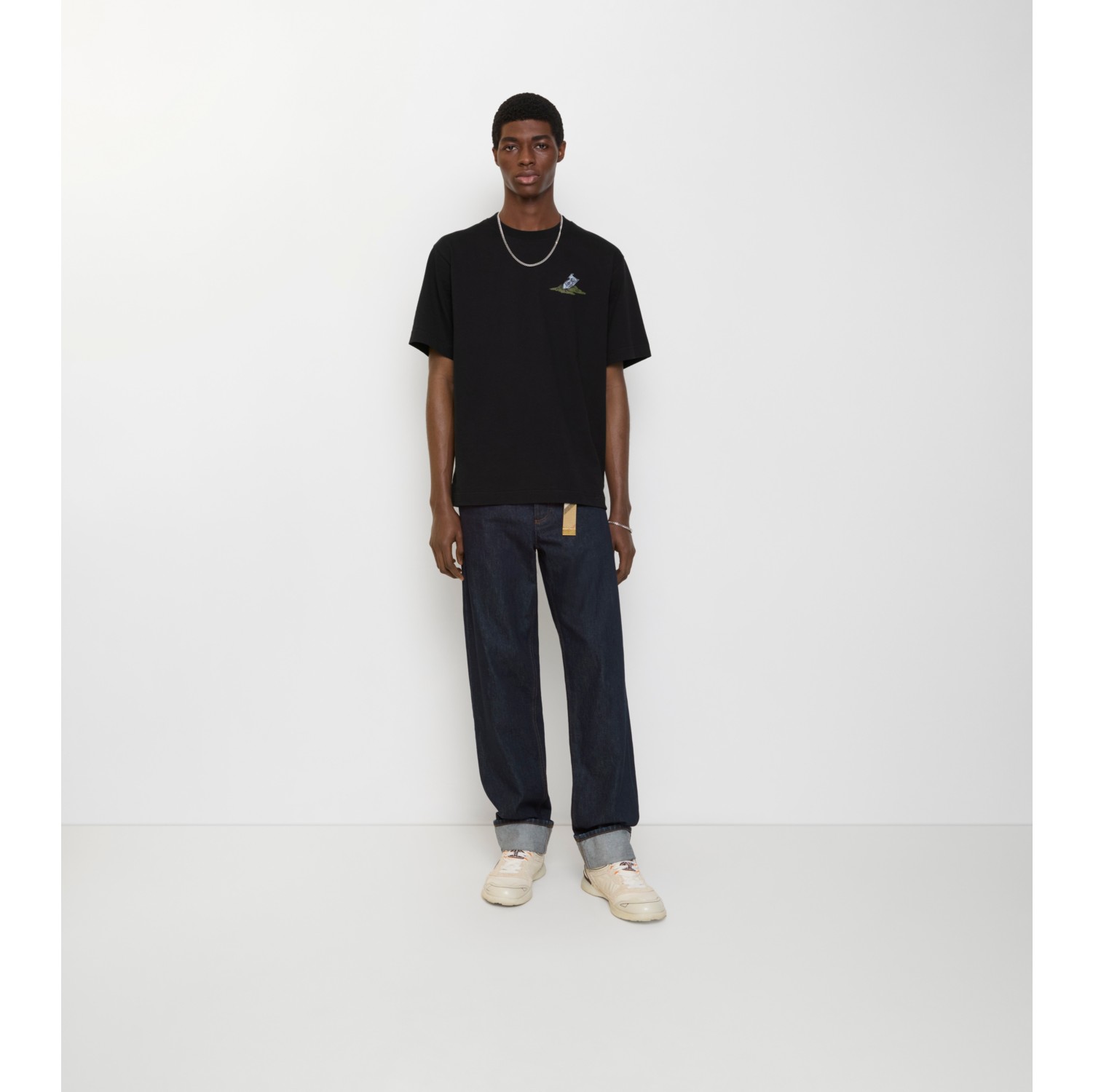 Straight Turn-up Jeans