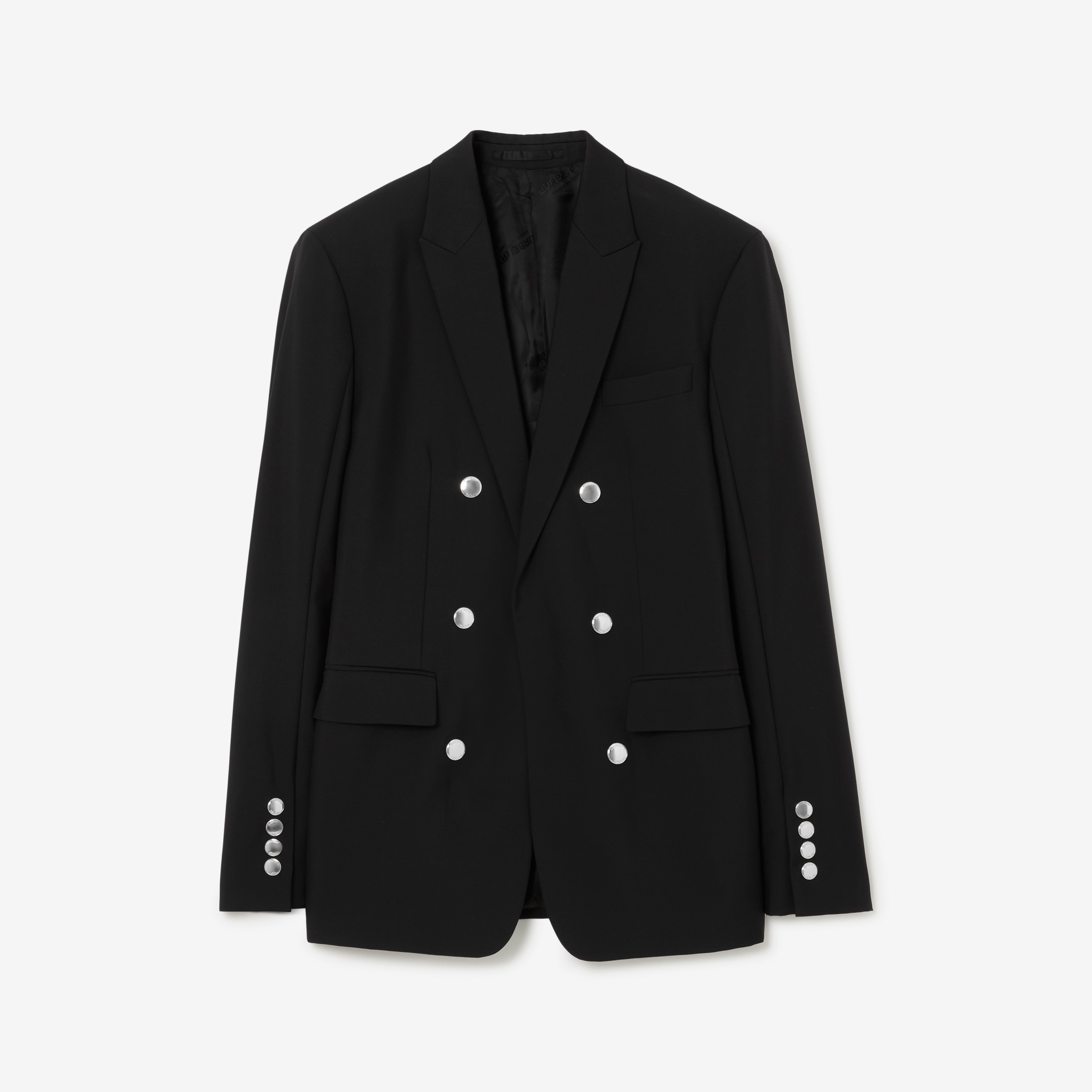 Wool Tailored Jacket in Black - Men | Burberry® Official - 1