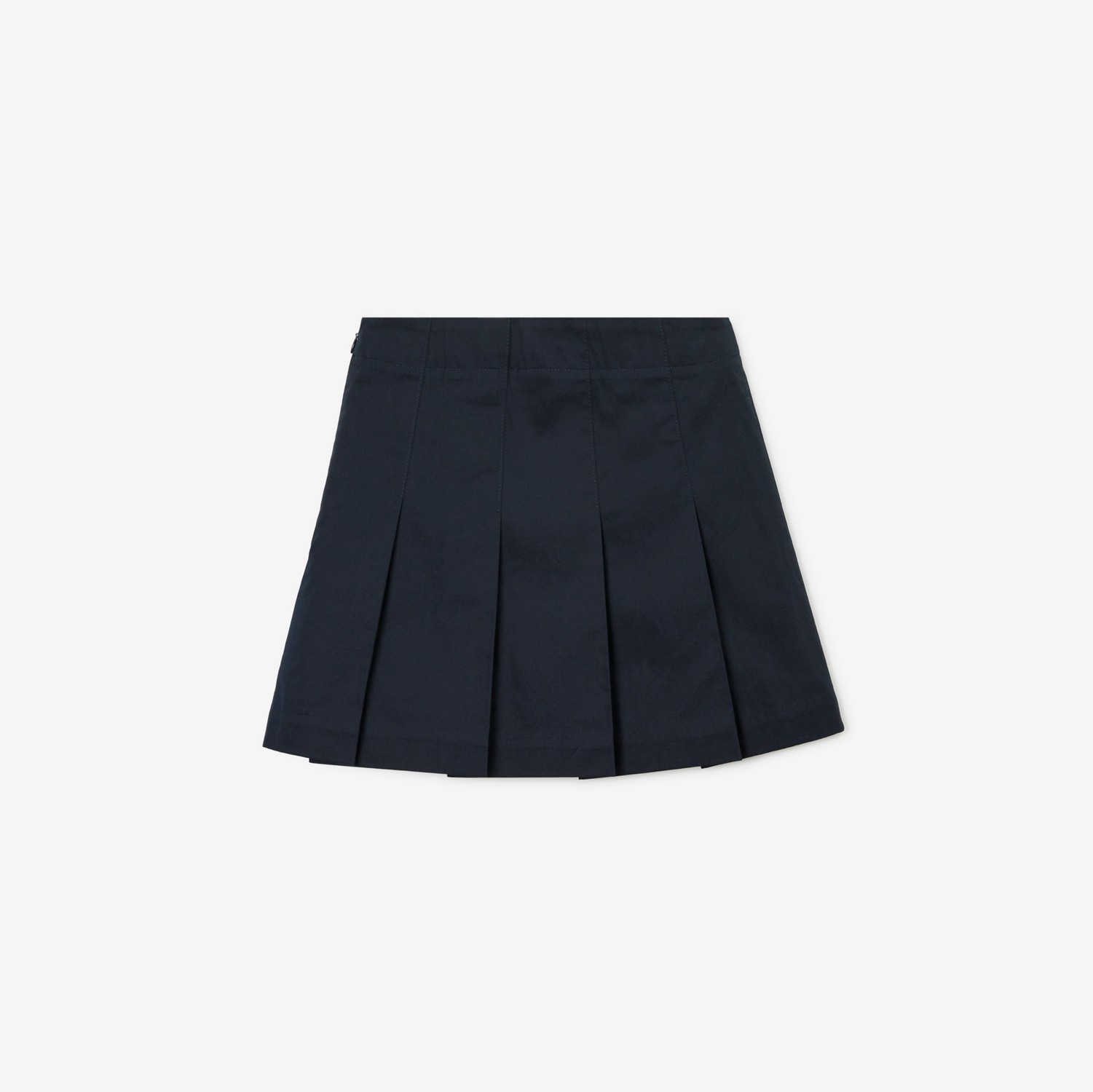Falda de tablas en sarga de algodón con EKD (Negro Marino) | Burberry® oficial