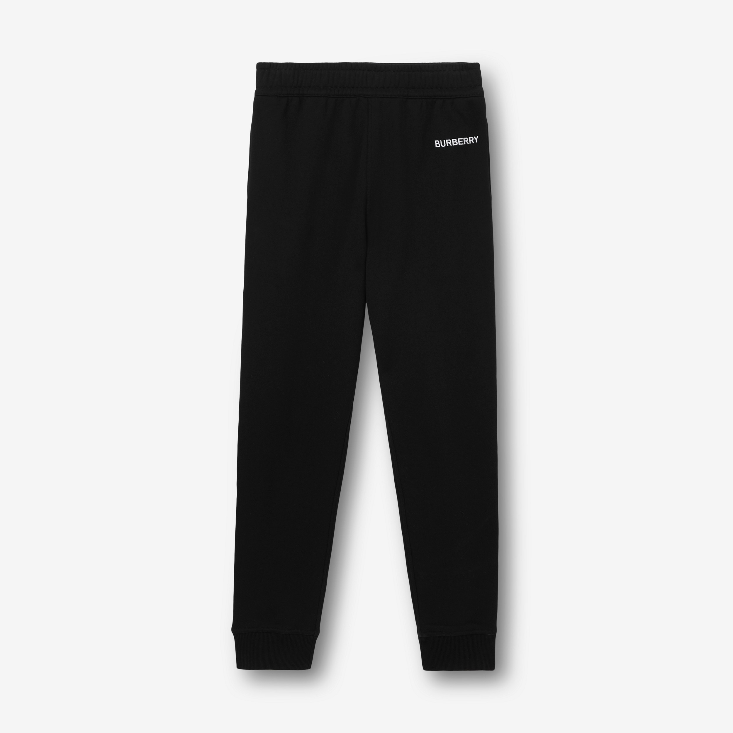 Pantalon de jogging en coton Monogram (Noir) - Femme | Site officiel Burberry® - 1